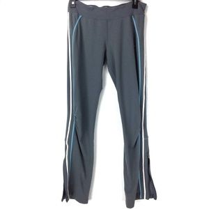 Gray striped Nike fit workout tights